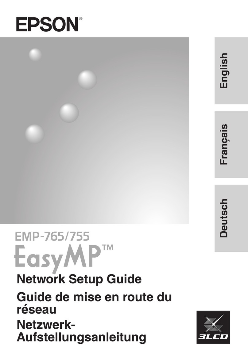 Epson EasyMP EMP-765 Setup guide