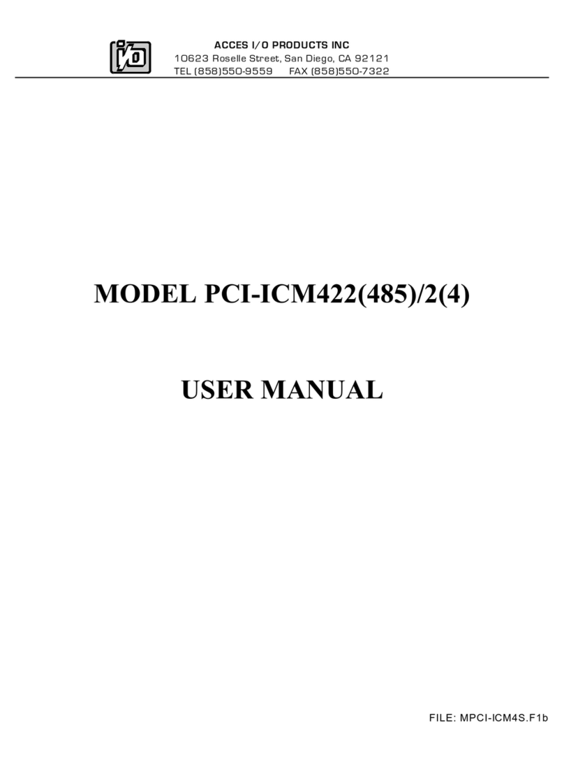 Acces PCI-ICM422/2 User manual