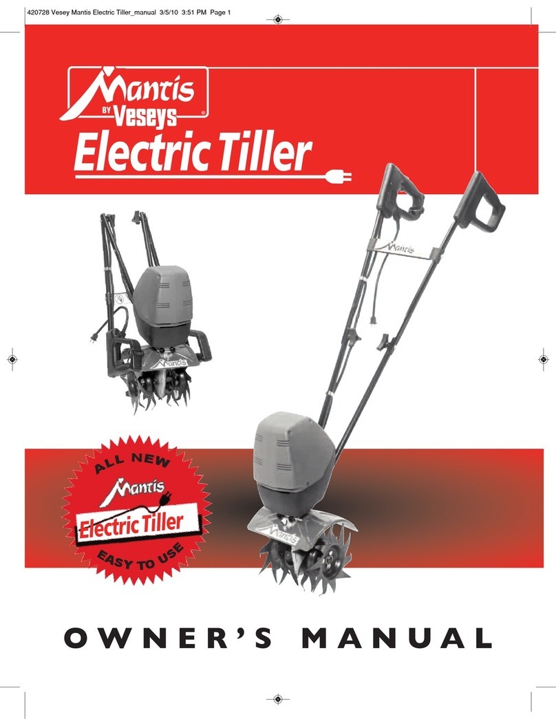 Mantis ElectricTiller User manual
