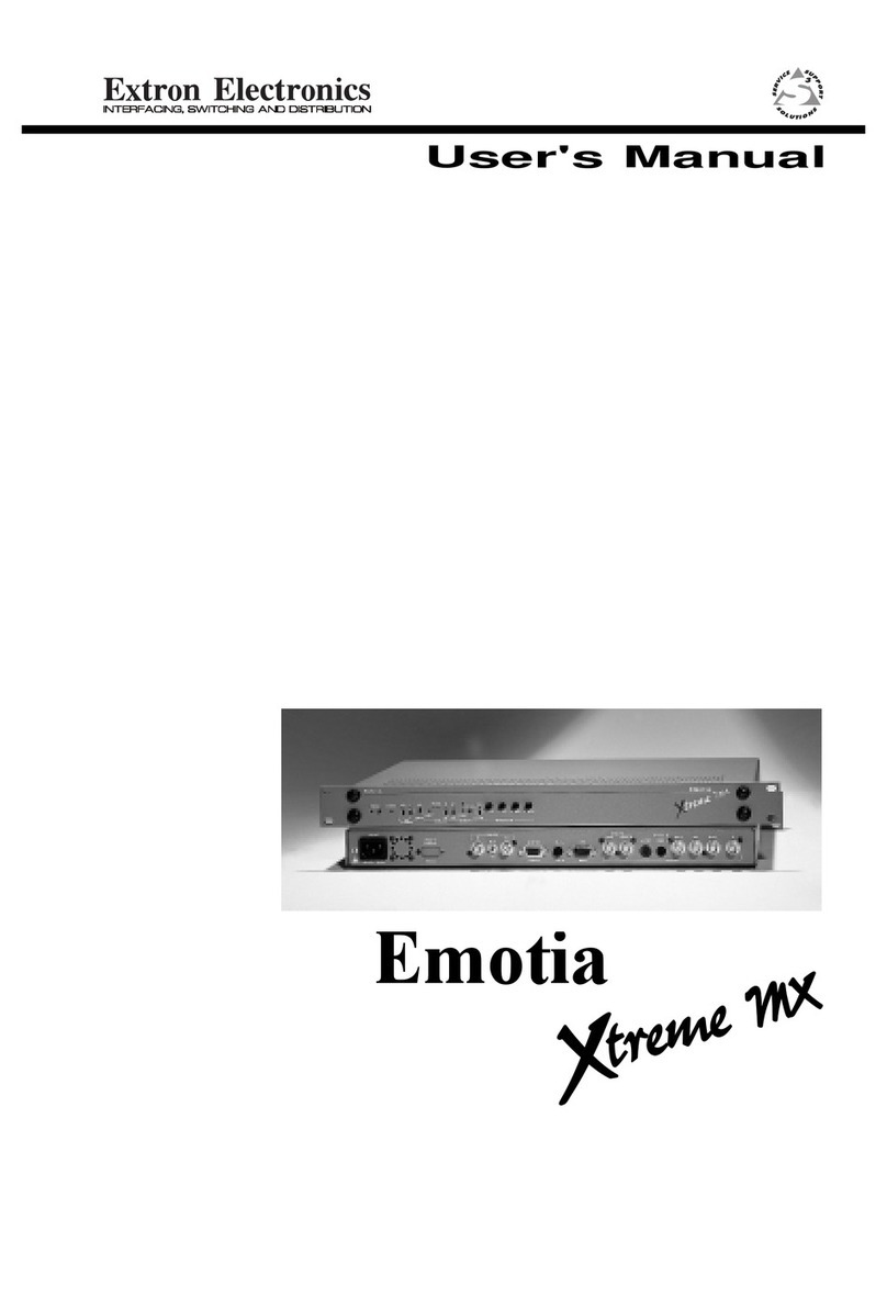 Extron electronics Emotia Xtreme MX user manual