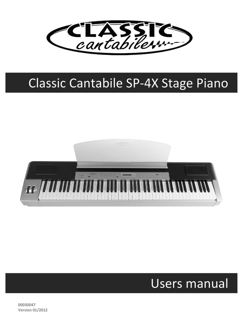 Williams Piano Classic Cantabile SP-4X user manual