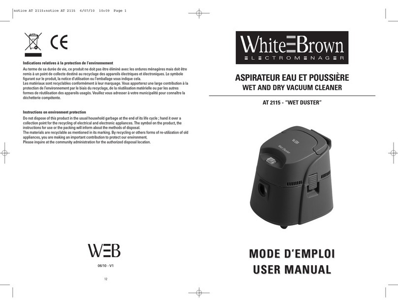 White and Brown AT 2115 User manual