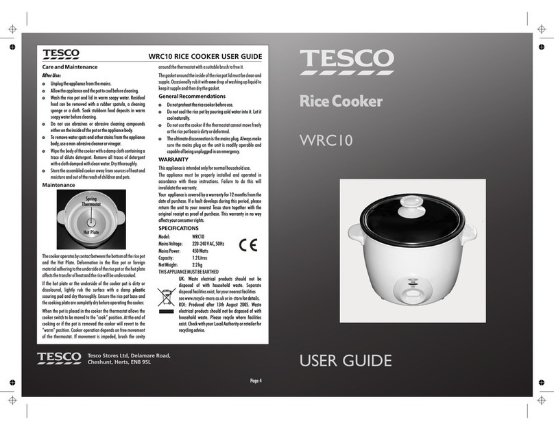 Tesco WRC10 user guide