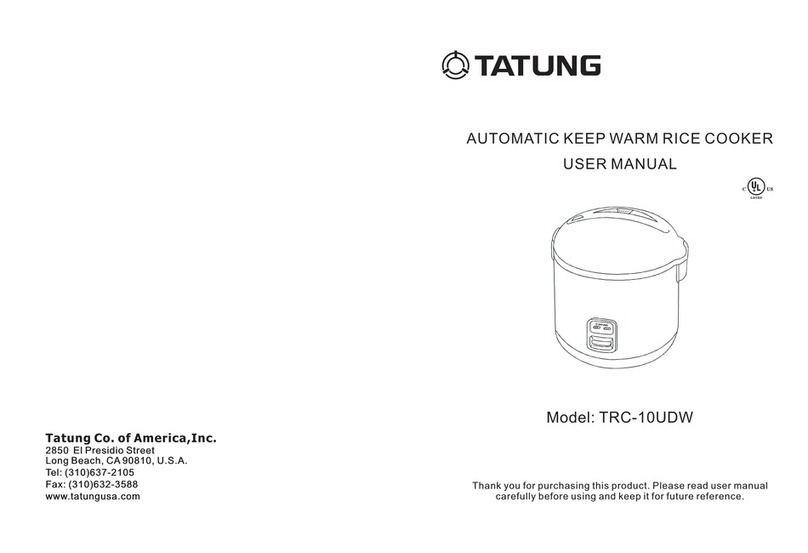 Tatung TRC-10UDW user manual