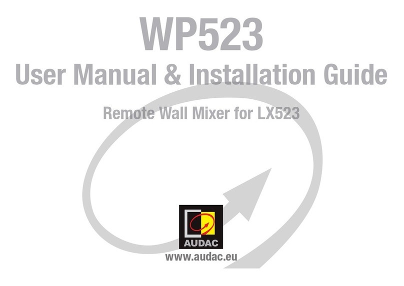 AUDAC WP523 User manual & installation guide