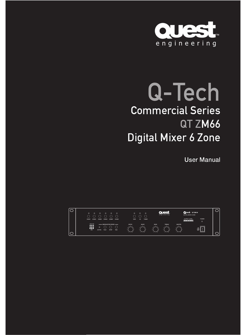 Quest Engineering Q-Tech Commercial QT ZM66 user manual