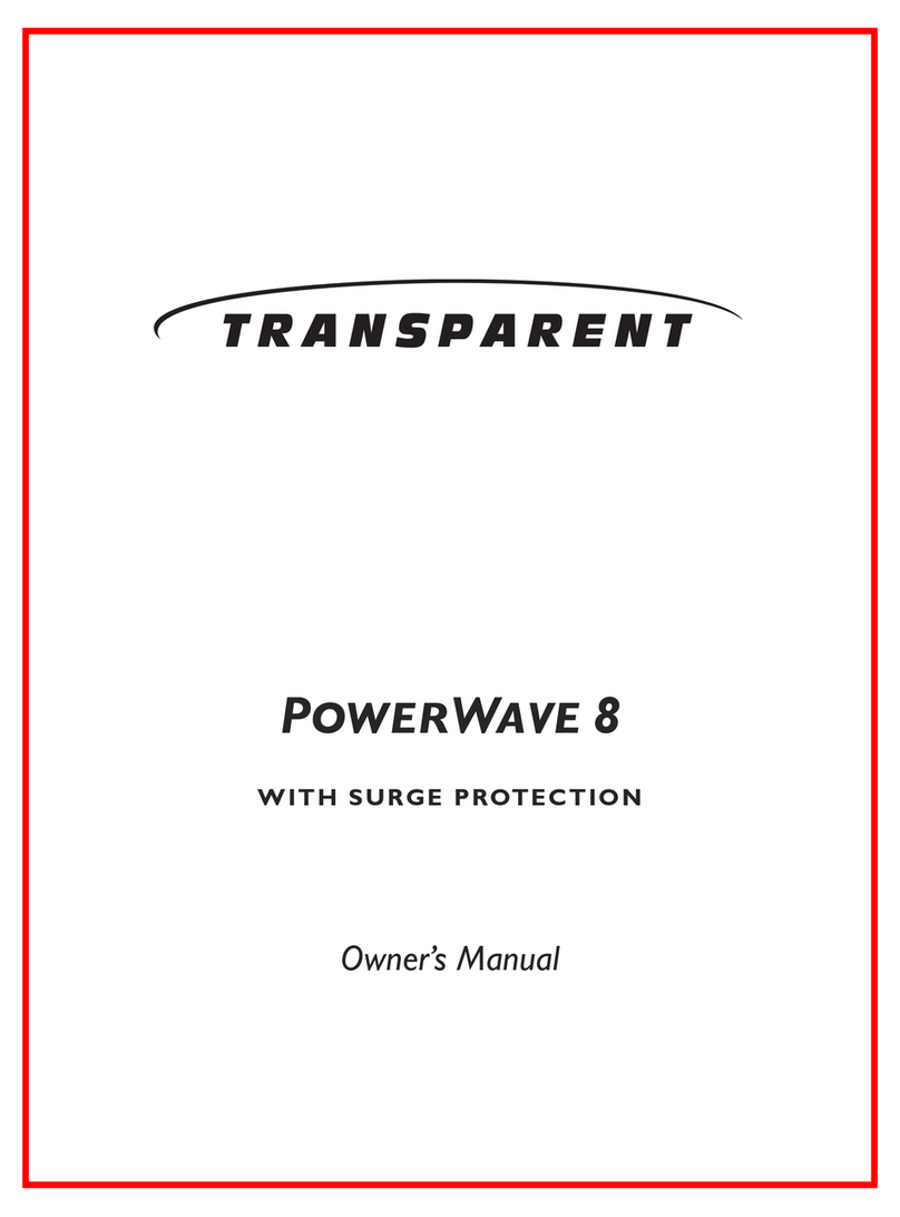 Transparent POWERWAVE 8 owner's manual