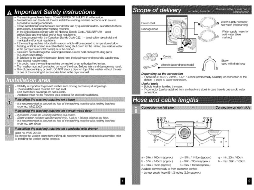 Bosch WAE20060UC/18 installation instructions