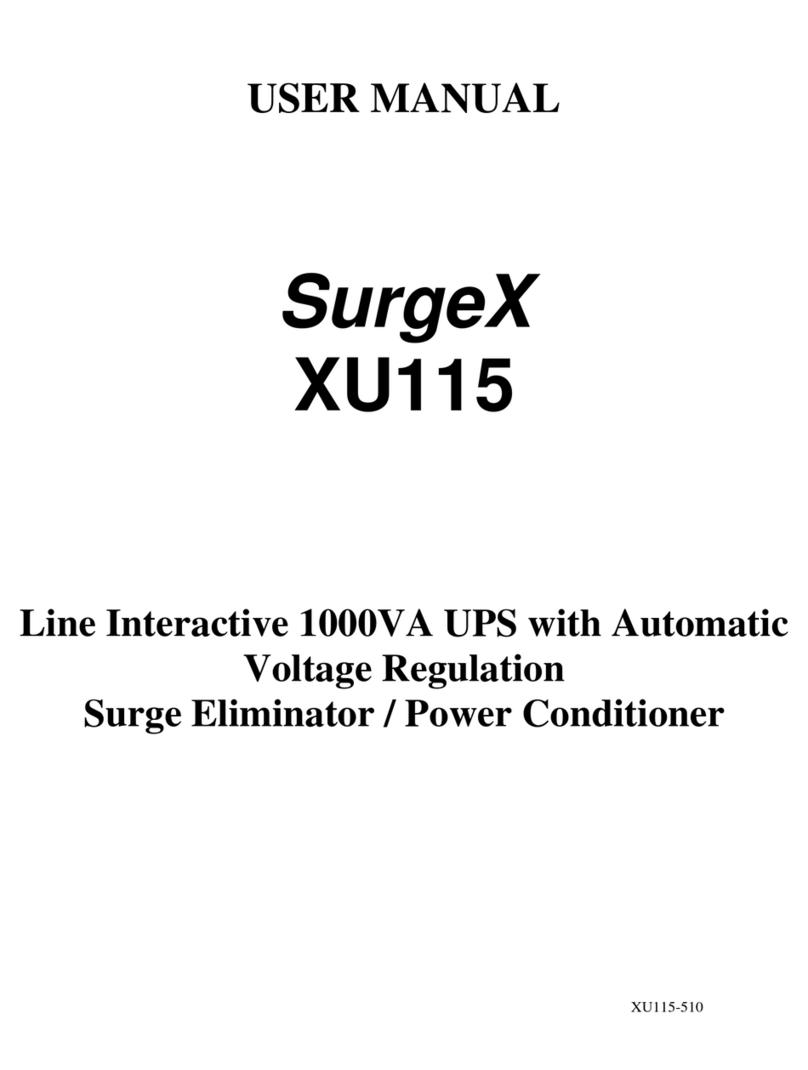 SurgeX XU115 user manual