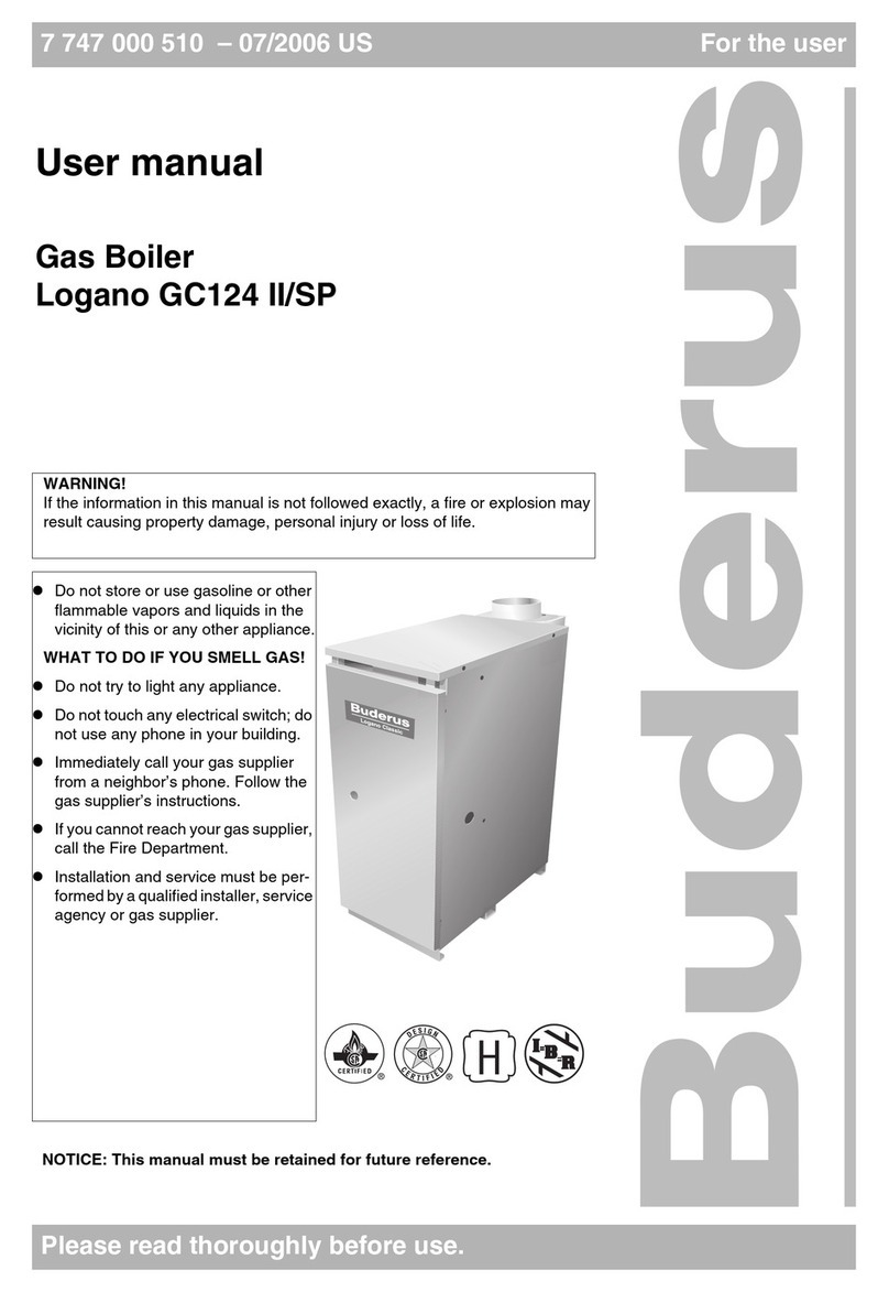 Buderus Logano GC 124 II user manual