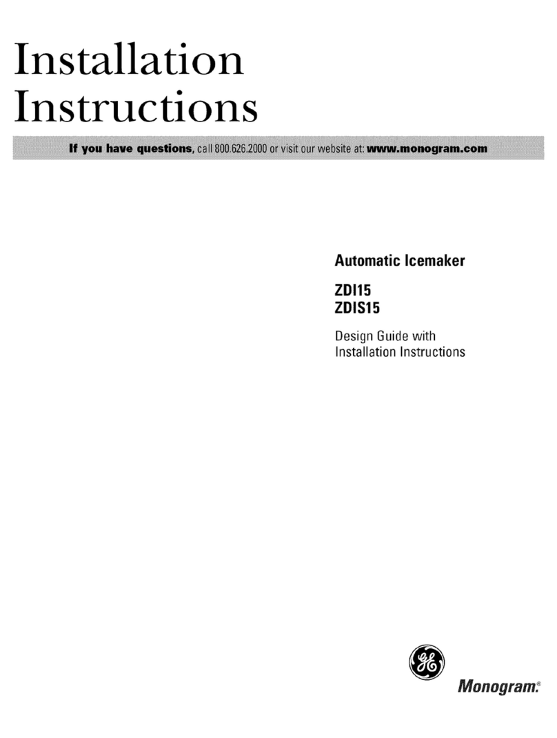 GE Monogram ZDI15 User manual GE Monogram ZDI15 User manual