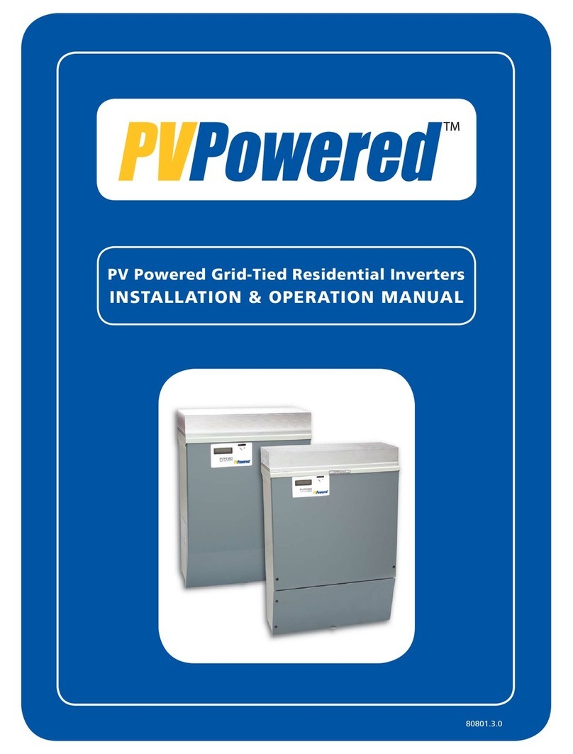 PV Powered 1100 Installation and operation manual