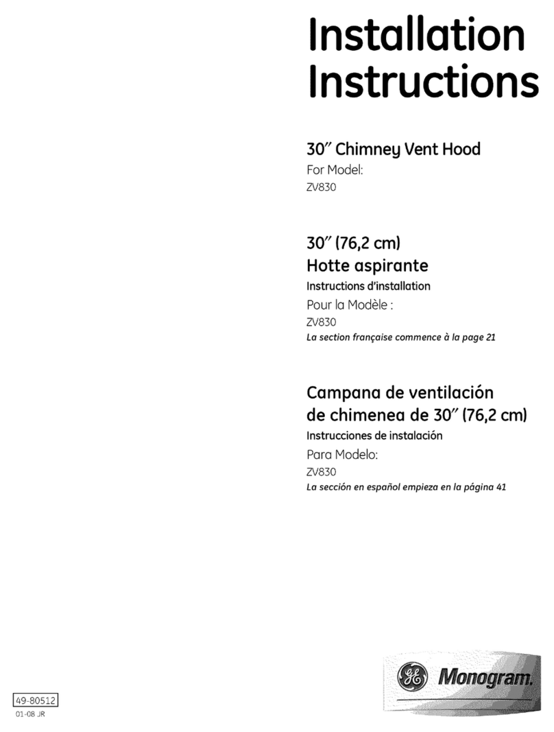 GE Monogram ZV830 User manual