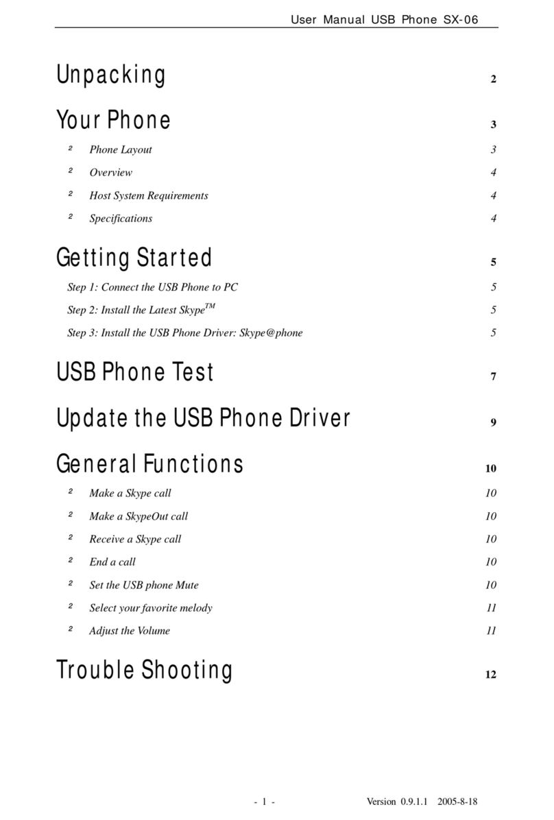 BeyondTel SX-06 User manual