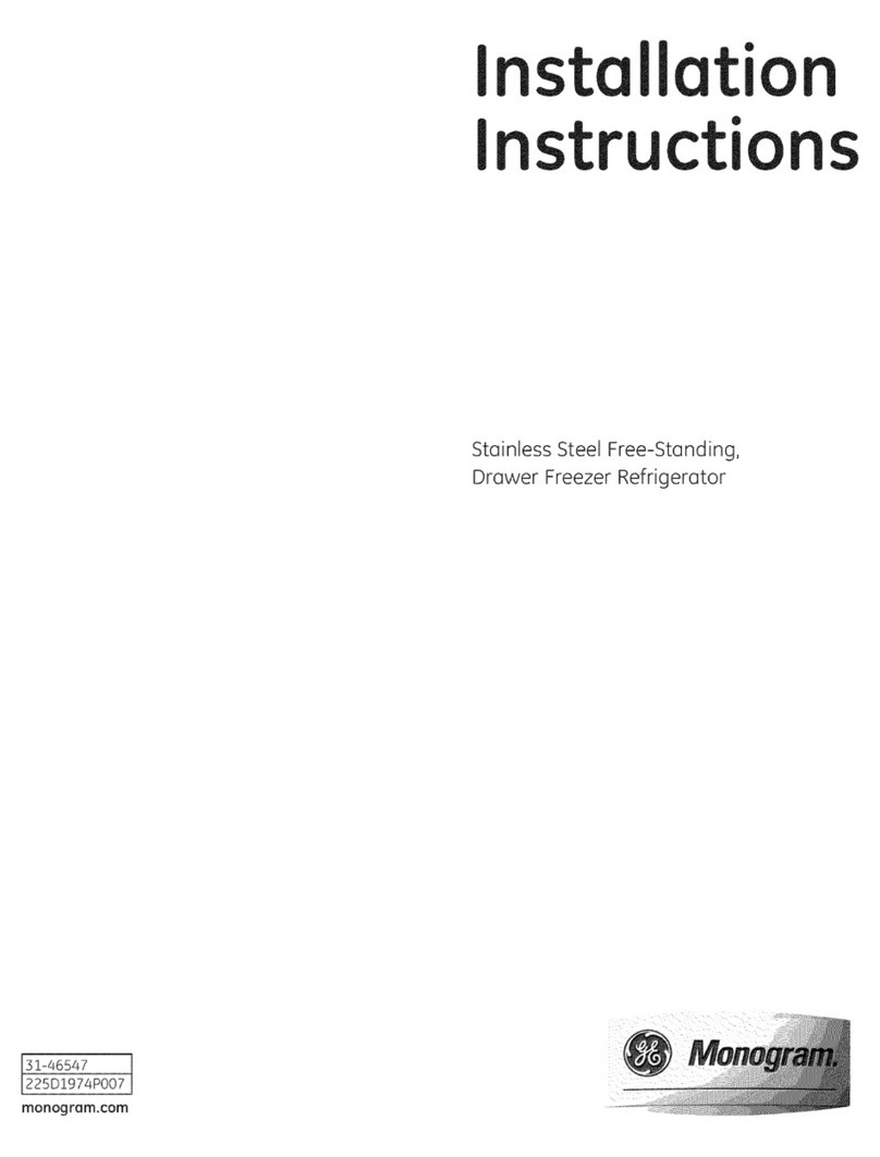 Monogram ZFGB21HZBSS User manual