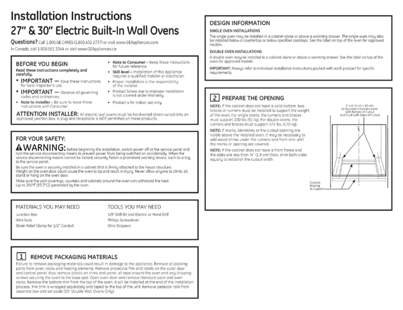 GE JT3000SF1SS User manual