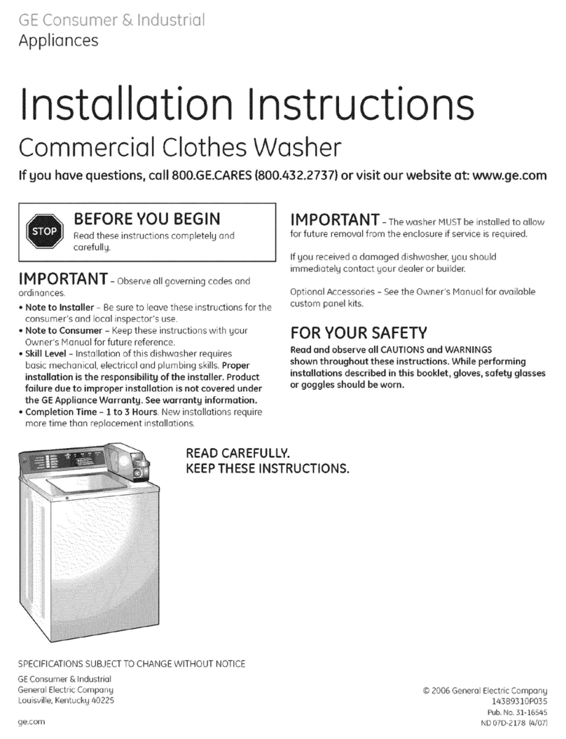 GE WNCK2050H2WC User manual