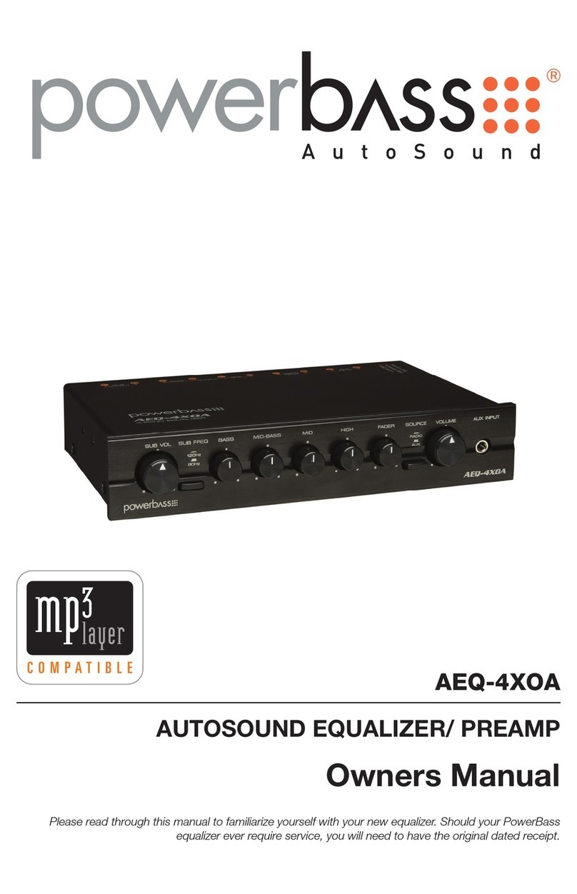 Power bass AEQ-4XOA User manual