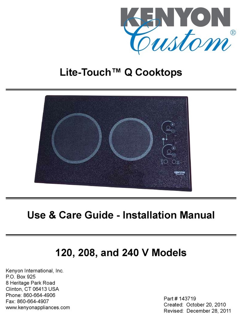Kenyon 120 V User manual