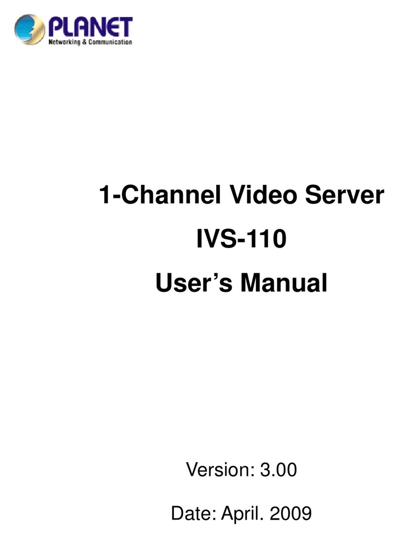 Planet IVS-110 User manual