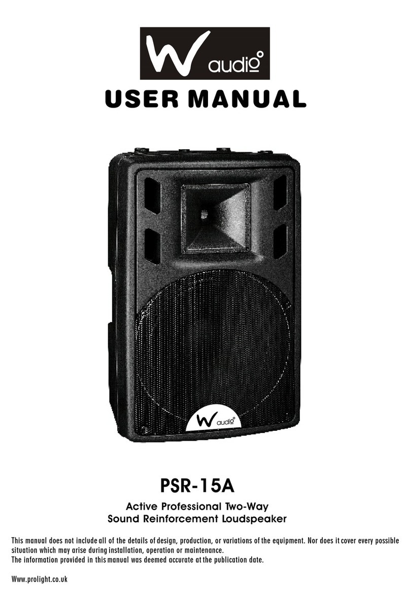 Waudio PSR-15A User manual