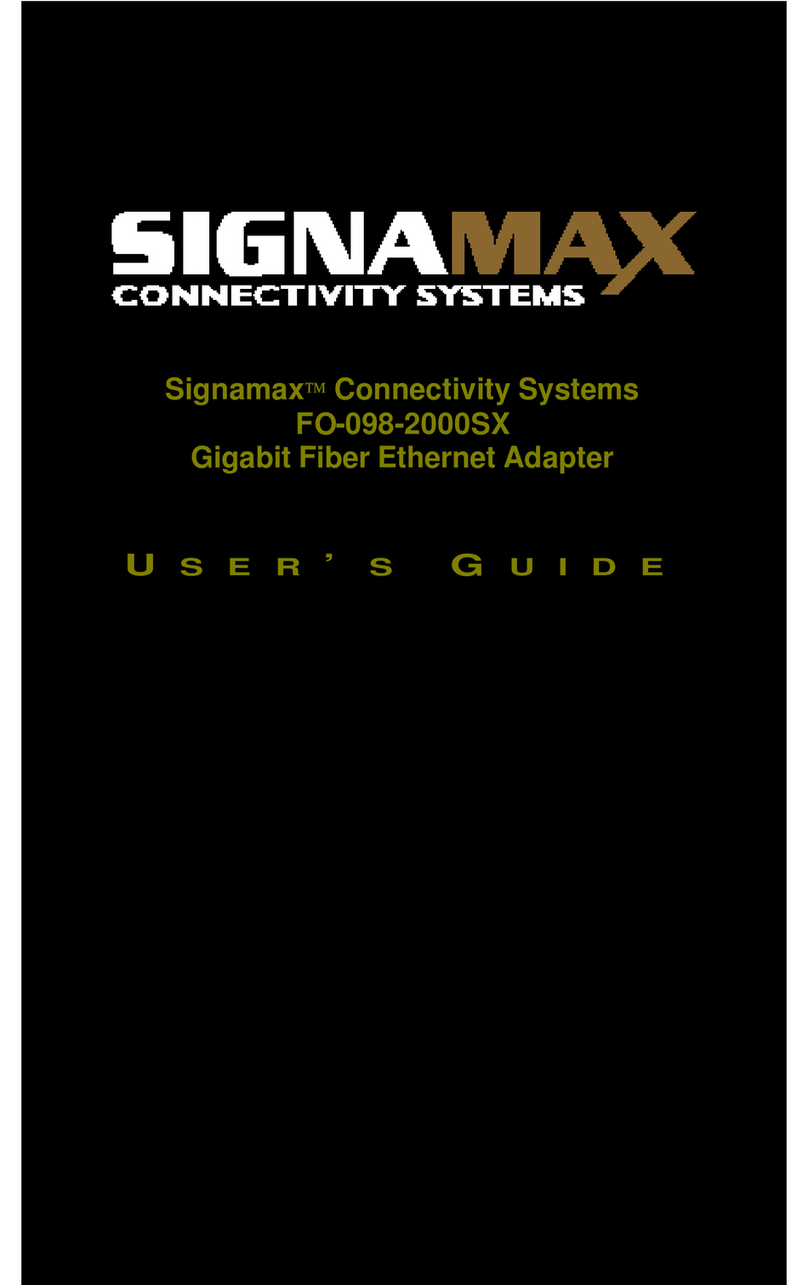 SignaMax FO-098-2000SX user guide