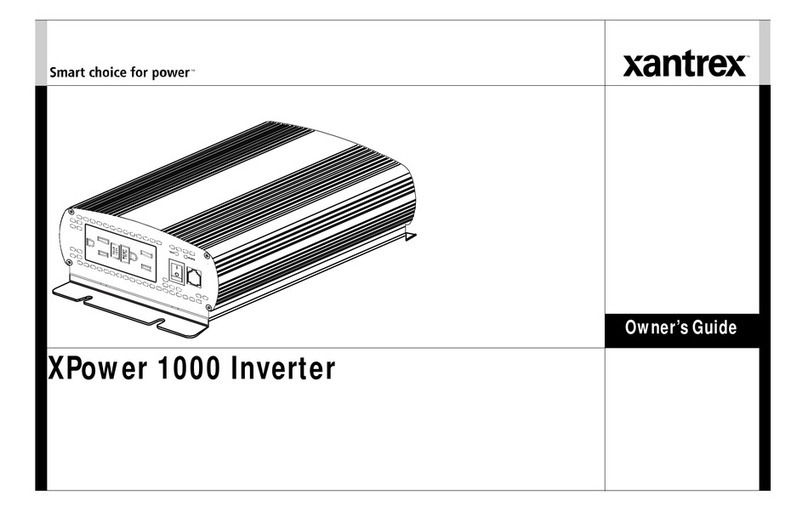 Xantrex XPower 1000 owner's guide
