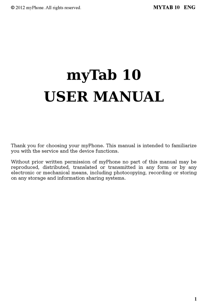 myPhone myTab 10 User manual