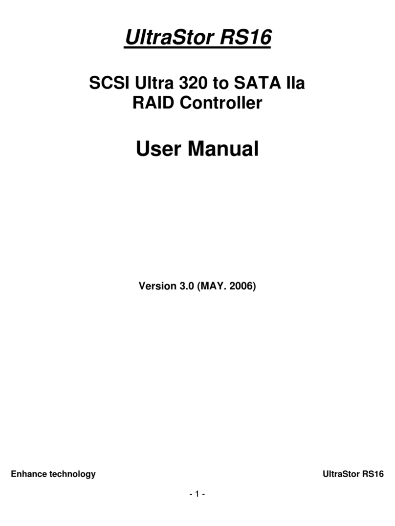 ENHANCE TECHNOLOGY UltraStor RS16 User manual