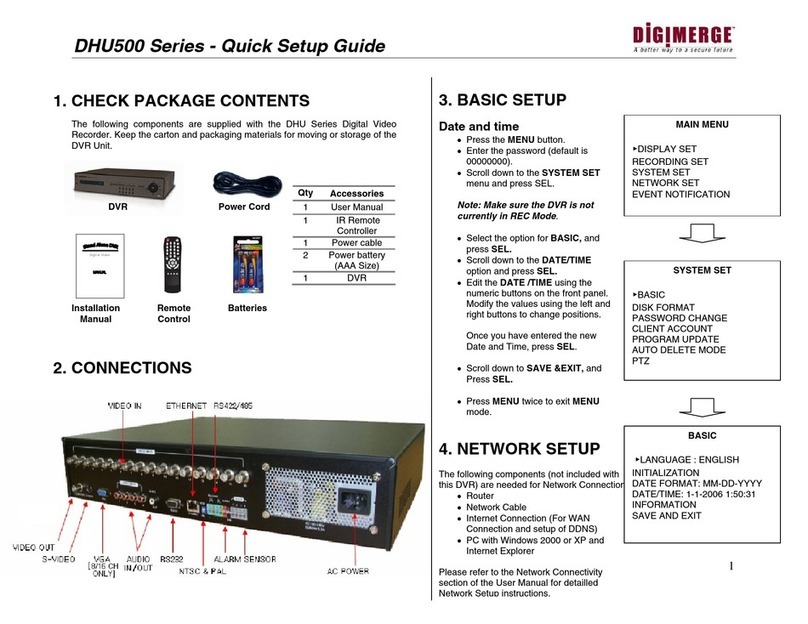 Digimerge DHU500 User manual