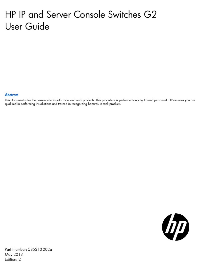 HP KVM Server Console Switch G2 User manual