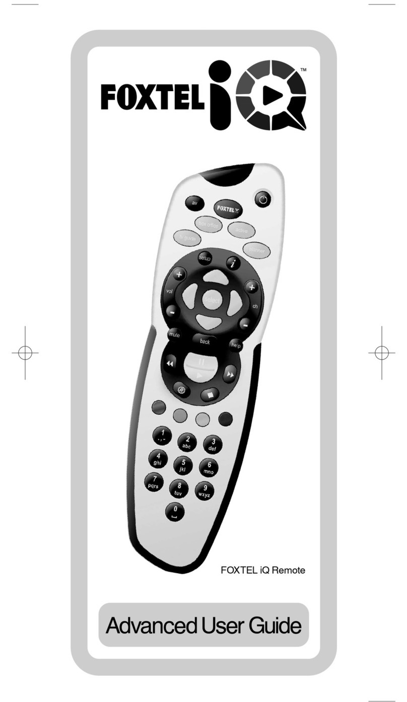 Universal Electronics FOXTEL iQ Assembly instructions Universal Electronics FOXTEL iQ Assembly instructions