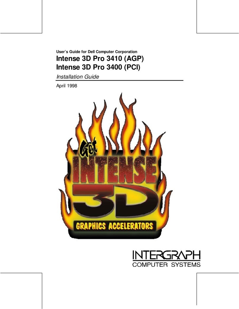 Intergraph Intense 3D Pro 3400 User manual Intergraph Intense 3D Pro 3400 User manual