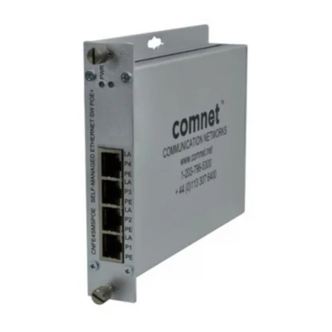 Comnet CNFE4SMSPOE Installation and operation manual Comnet CNFE4SMSPOE Installation and operation manual