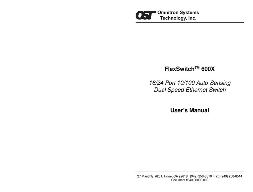 Omnitron Systems Technology FlexSwitch 600X user manual