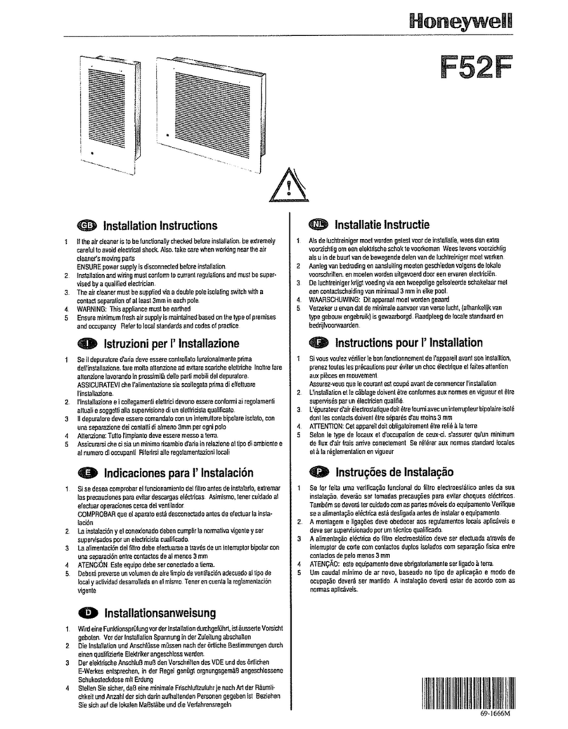 Honeywell F52F Quick start guide