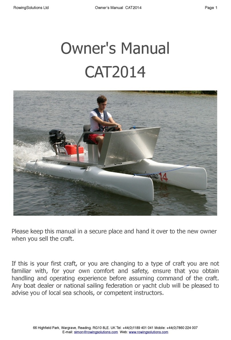 RowingSolutions CAT2014 owner's manual