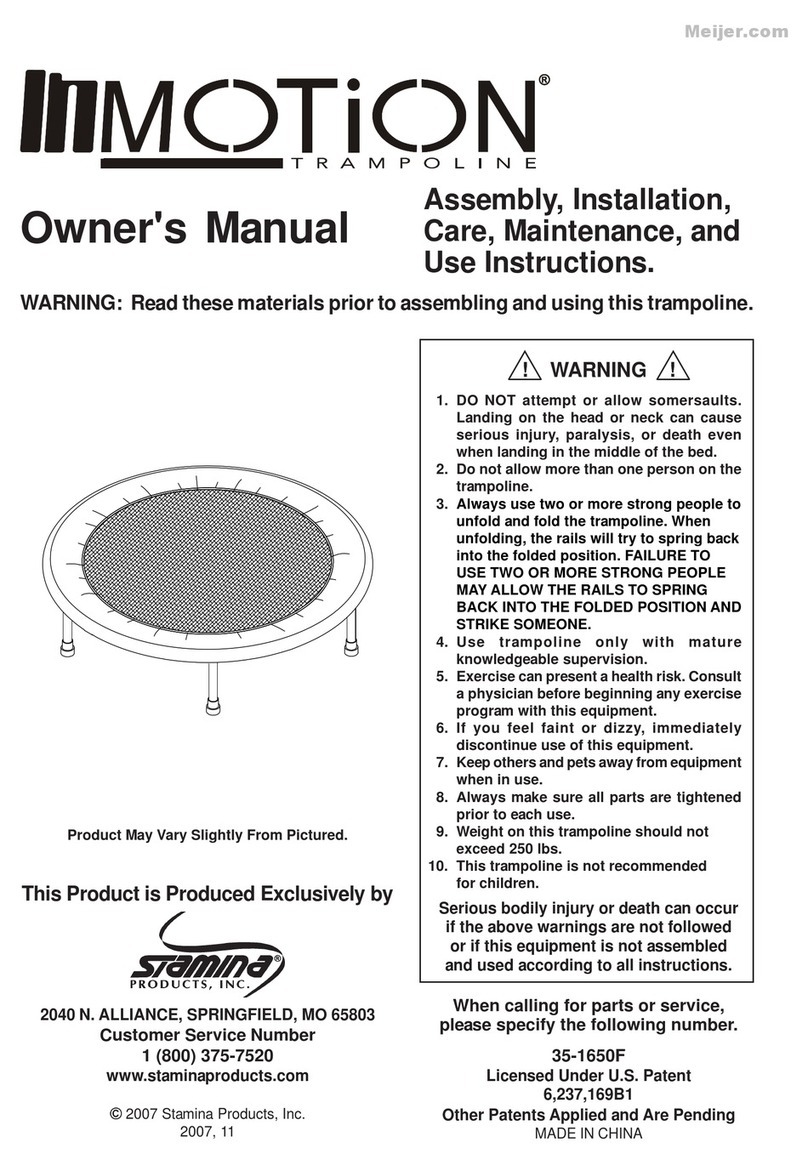 Stamina InMotion owner's manual