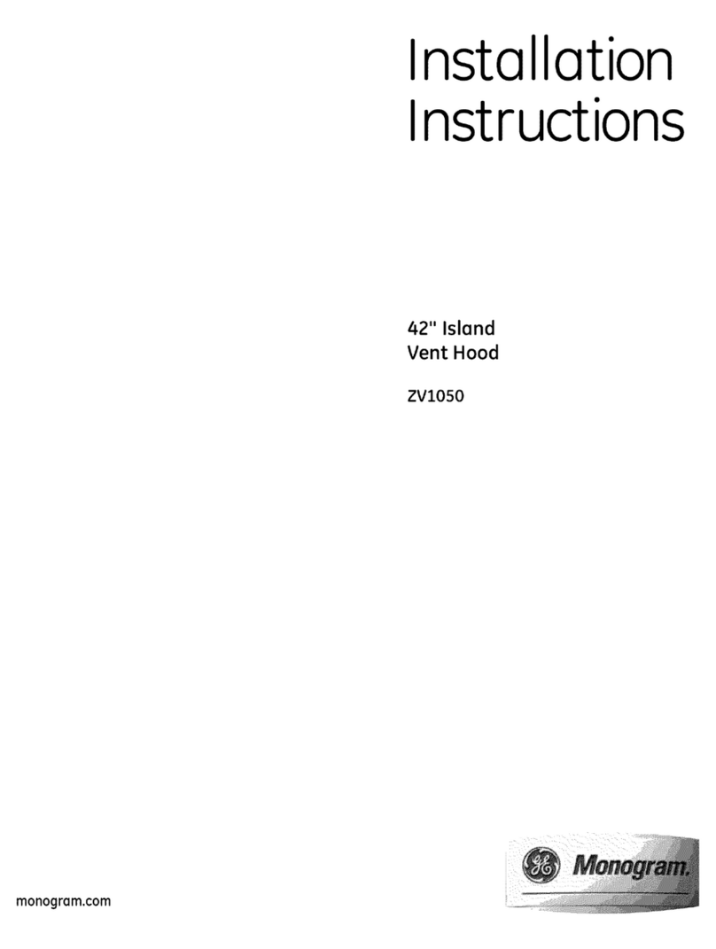 GE Monogram ZV1050 User manual GE Monogram ZV1050 User manual