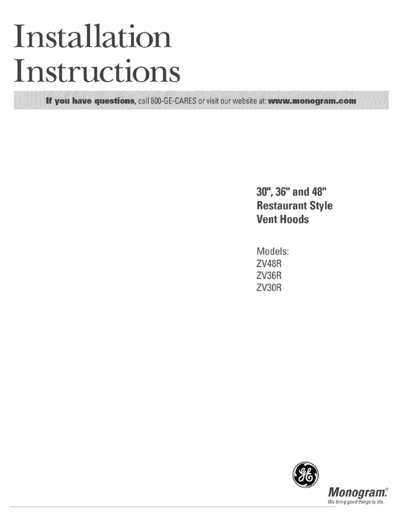 GE Monogram ZV30R User manual