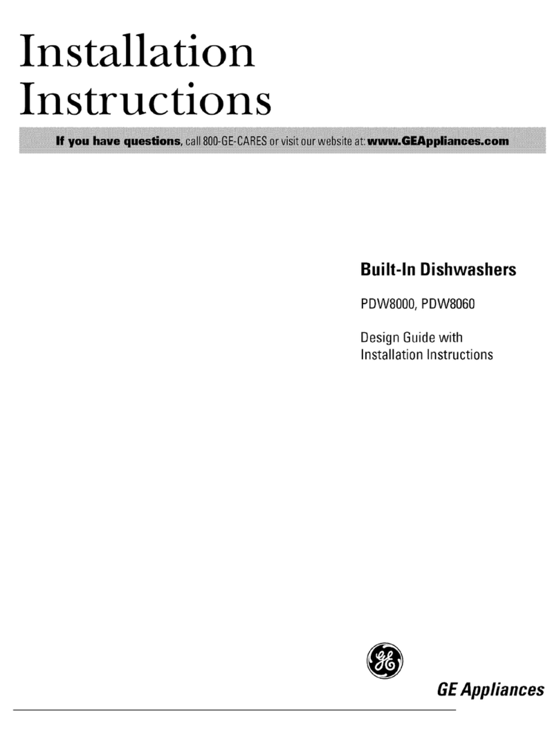 GE Profile PDW8000 Series User manual