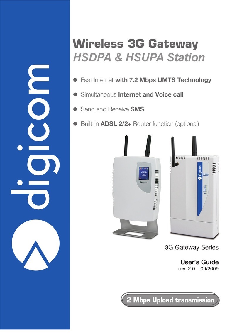 Digicom 3G Gateway HSDPA 7.2M User manual