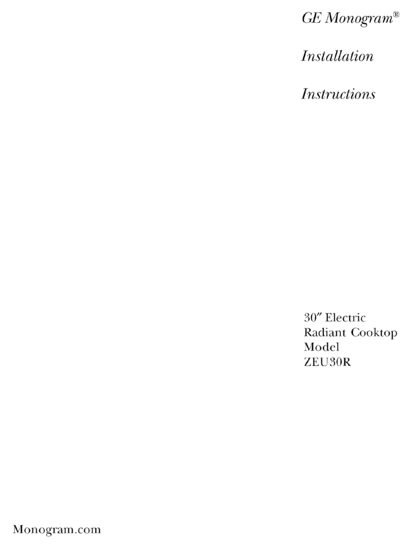 GE Monogram ZEU30R User manual