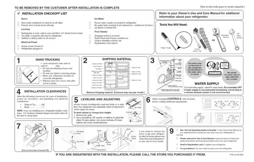 Frigidaire GLHT188WHW3 Guide