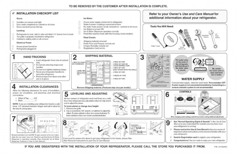 Frigidaire GLHS38EGW6 Guide