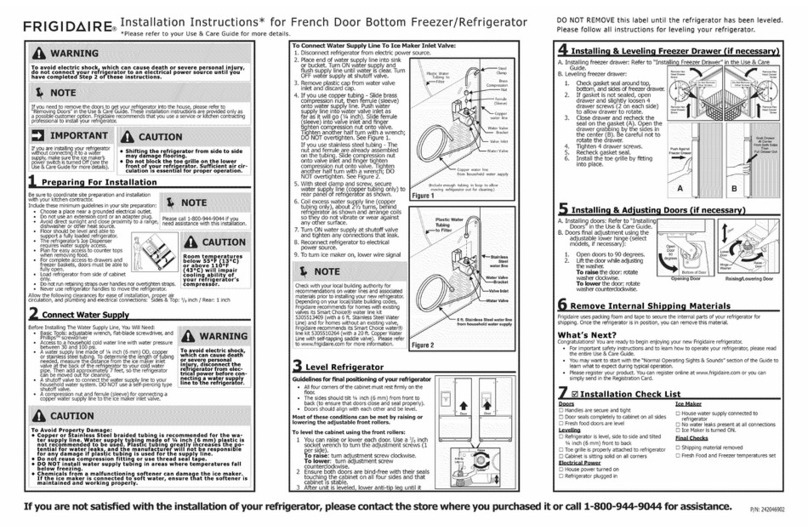 Frigidaire FPHF2399PF2 User manual