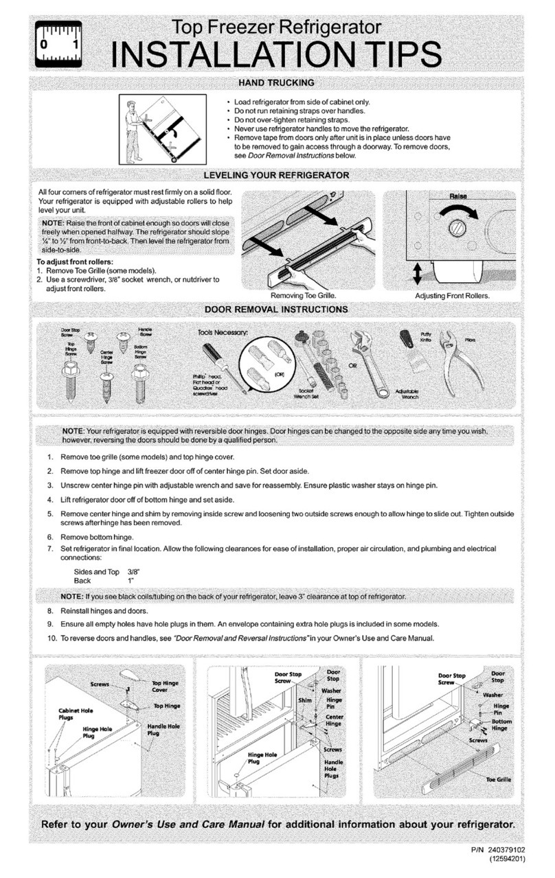 Frigidaire FRT18FS5AQ6 Assembly instructions