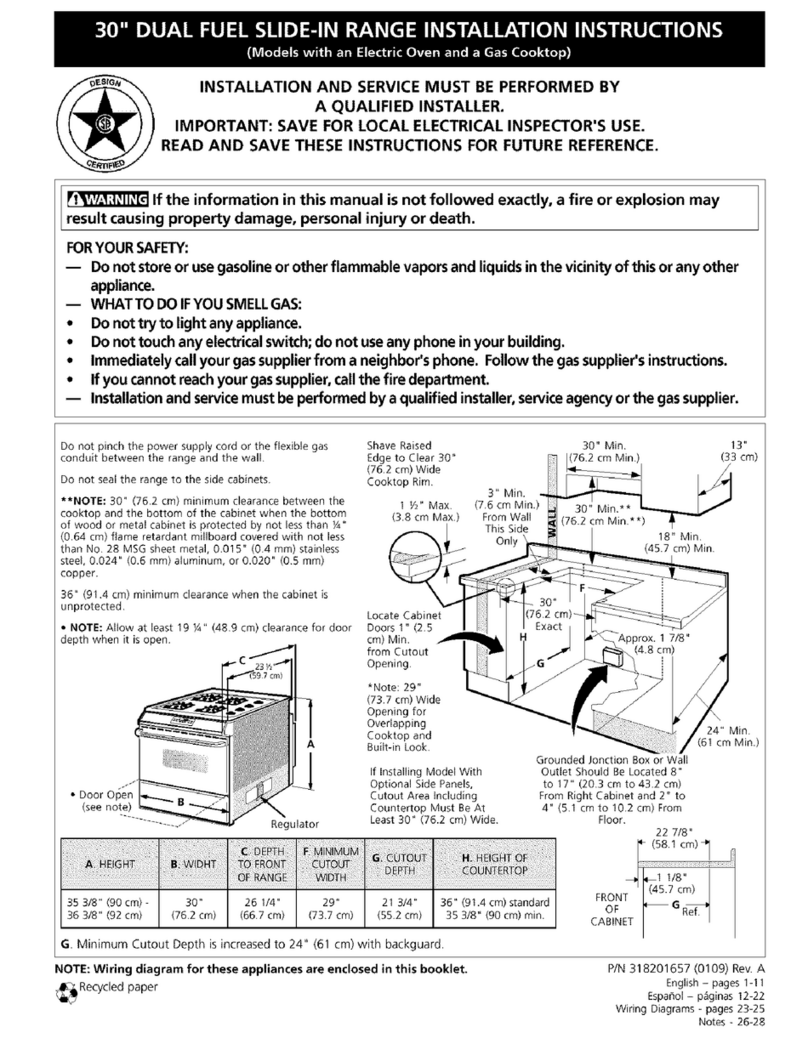 Frigidaire PLCS389CCB User manual Frigidaire PLCS389CCB User manual