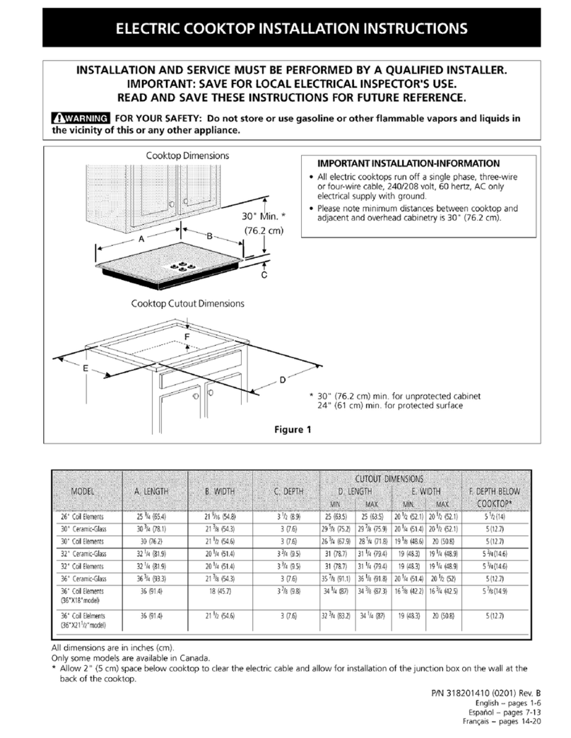 Frigidaire FFEC3605LS1 User manual