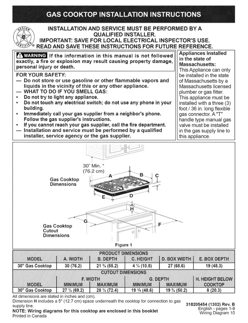 Frigidaire FPGC3087MSA User manual